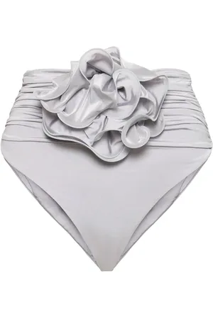 MAGDA BUTRYM Lycra 3d Flower High Rise Bikini Bottom