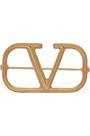 VALENTINO GARAVANI V Logo Brooch
