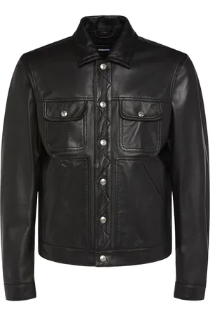 Dsquared2 Leather Boxy Jacket