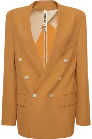 PETAR PETROV Grain De Poudre Double Breast Jacket
