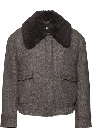 Stella McCartney Teddy Wool Blend Zipped Jacket