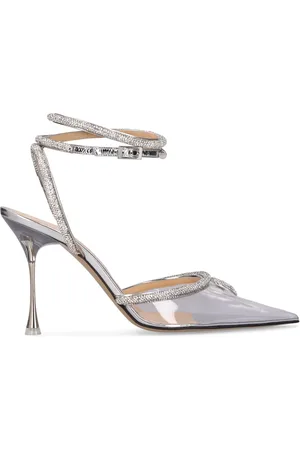 Mach & Mach 100mm Georgia Embellished Pvc Pumps