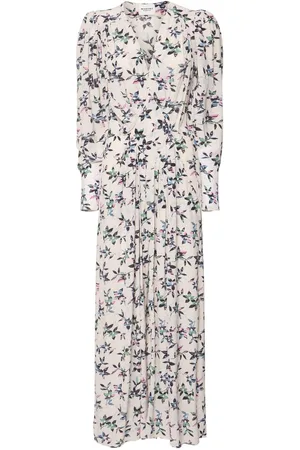 Marant Etoile Vonick V-neck Viscose Maxi Dress