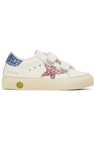 Golden Goose May School Glitter Leather Sneakers