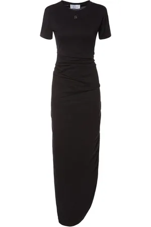 GIUSEPPE DI MORABITO Logo Cotton Jersey Midi Dress
