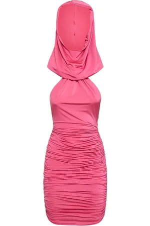 GIUSEPPE DI MORABITO Stretch Jersey Hooded Mini Dress