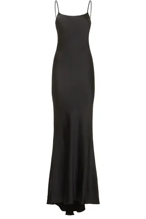 The Andamane Ninfea Tech Crepe Satin Maxi Slip Dress