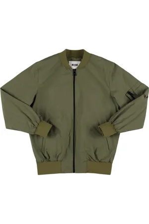 Msgm Cotton Blend Bomber Jacket