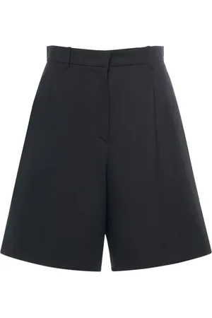 Max Mara Ecuba Cotton & Linen Canvas Shorts