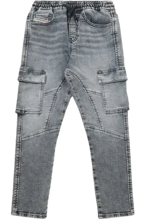 Diesel Stretch Cotton Cargo Jeans