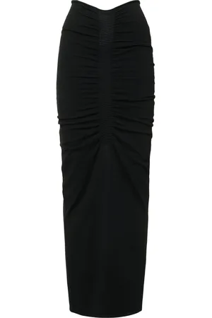 Alexander Wang Ruched Knitted Maxi Skirt