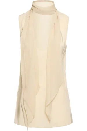Helmut Lang Silk Tank Top W/scarf
