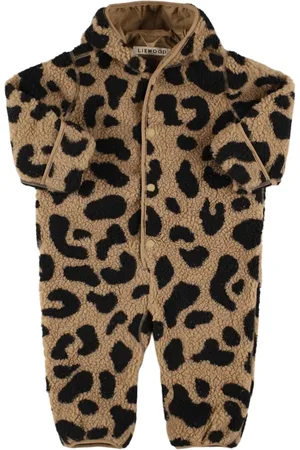 Liewood Leo Print Recycled Poly Romper W/hood