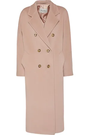 Max Mara Madame Double Breasted Wool Long Coat