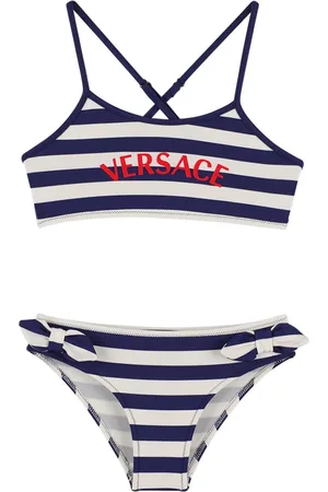 VERSACE Logo Printed Lycra Bikini