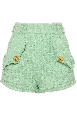 Balmain Tweed Mini Shorts