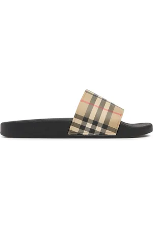 Burberry Furley Check Slide Sandals