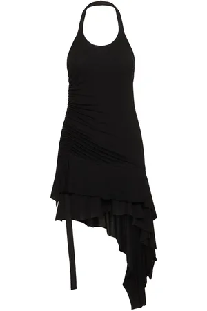 Helmut Lang Wind Lyocell Blend Mini Halter Dress
