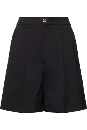 Max Mara Sultano Cotton Blend Poplin Shorts