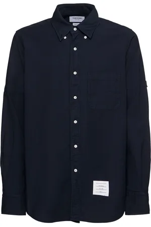 Thom Browne Straight Fit Cotton Oxford Shirt