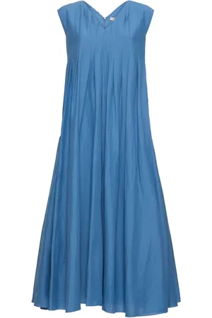 Max Mara Piega Canvas Long Dress