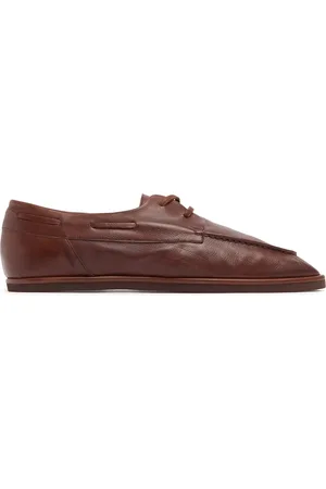Auralee Soft Leather Boat Shoes
