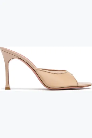 Amina Muaddi 95mm Alexa Mesh Mules