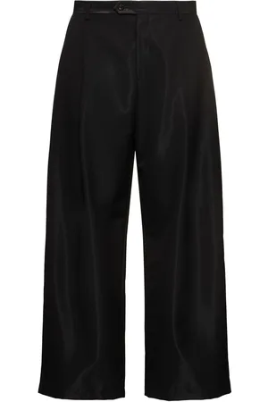 Lc23 Shiny Cool Wool Blend Wide Pence Pants