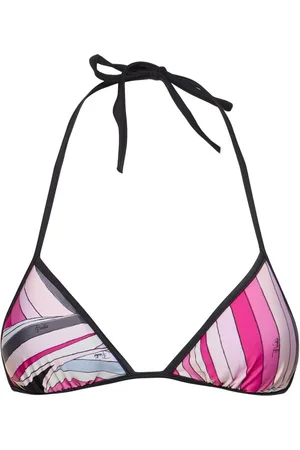Puccini Printed Lycra Triangle Bikini Top