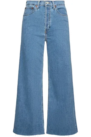RE/DONE High Rise Wide Leg Jeans