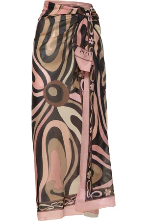 Puccini Printed Mini Pareo Skirt