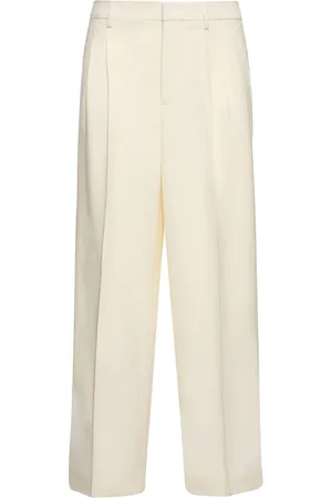Ami Wool Gabardine Straight Pants