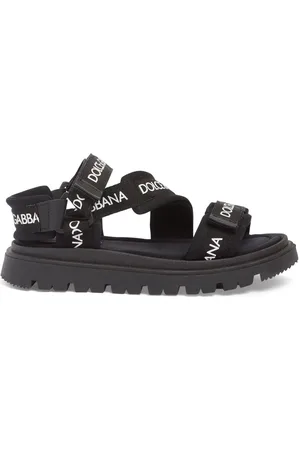 Dolce & Gabbana Logo Lycra Strap Sandals