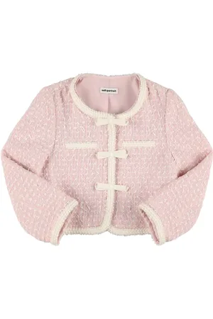 Self-Portrait Bow Bouclé Jacket