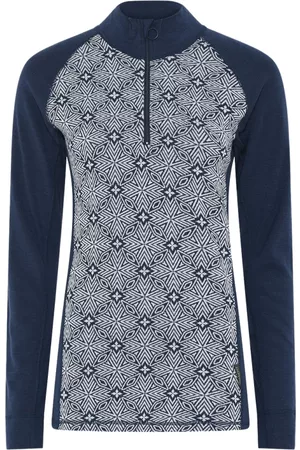 Dovre Dame, Strikkevarer, Blå, 2XL