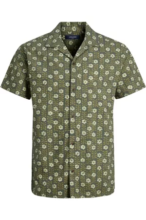 JACK & JONES Herre, Skjorter, Grønn, S