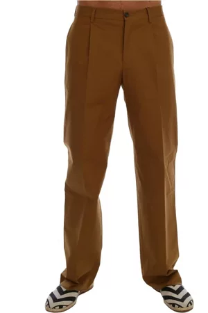 Dolce & Gabbana Herre Chinos - Brown Stretch Cotton Pants
