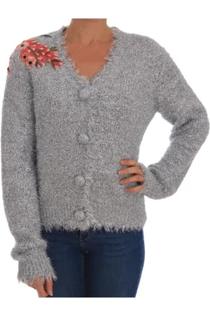 Dolce & Gabbana Dame, Strikkevarer, Grå, M