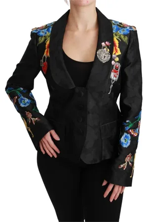 Dolce & Gabbana Dame, Jakker, Svart, L