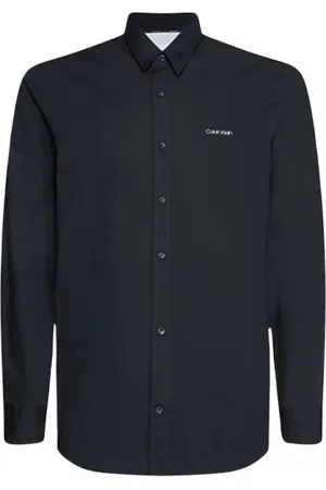 Calvin Klein Herre, Skjorter, Svart, XL