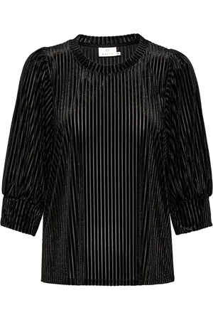 Kaffe Dame, Bluser & Skjorter, Svart, 2XL