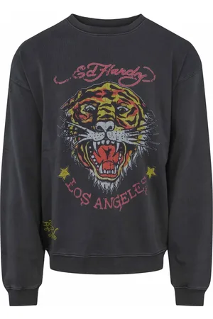 ED HARDY Dame, Gensere & Hettegensere, Svart, L