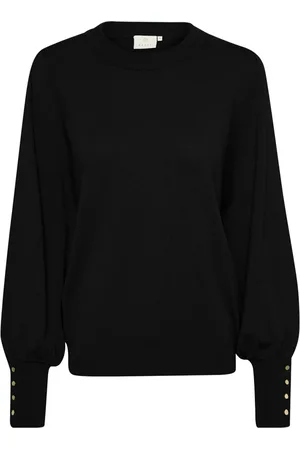 Kaffe Dame, Strikkevarer, Svart, S