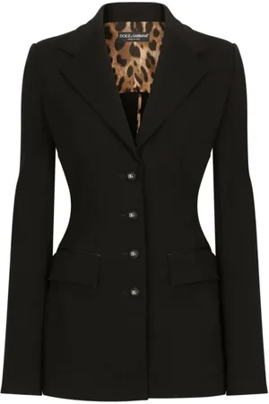 Dolce & Gabbana Dame, Jakker, Svart, 2XL