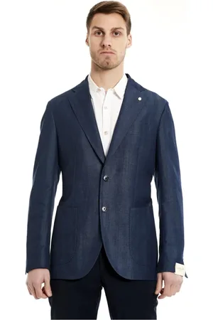 LUIGI BIANCHI MANTOVA Herre, Jakker, Blå, L