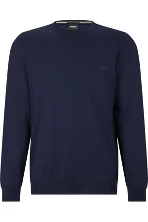 HUGO BOSS Herre, Strikkevarer, Blå, M