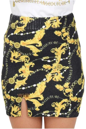 VERSACE Dame, Skjørt, Svart, L