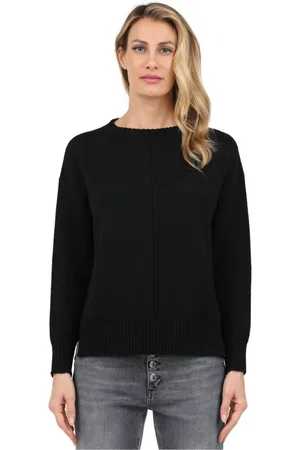 ALPHA STUDIO Dame, Strikkevarer, Svart, S