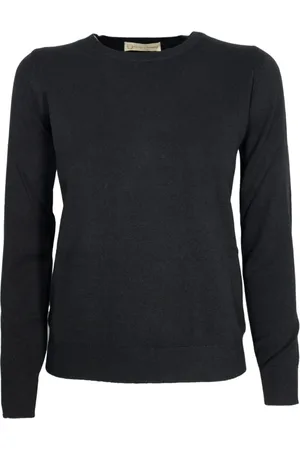 CASHMERE COMPANY Dame, Strikkevarer, Svart, 2XL