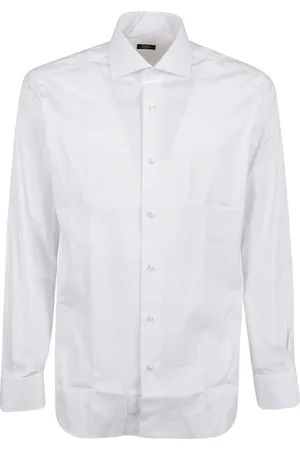 BARBA Herre, Skjorter, Hvit, 2XL